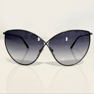 Tom Ford Evely 66 Oversized cat eye Sunglasses